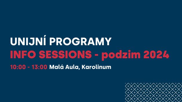 Podzimní Info Sessions